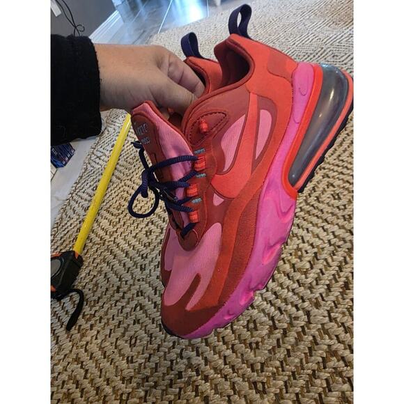 Nike Air Max 270 React Mistic Red AT6174 600 Running Women Sneakers Shoes Size 7 - Picture 5 of 16